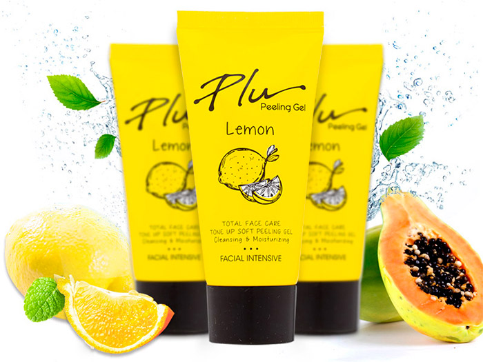 Пилинг-гель для очищения лица PLU Peeling Gel Lemon