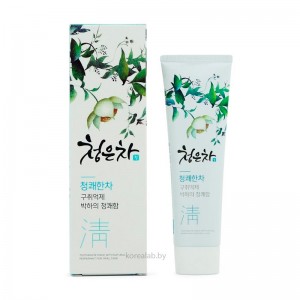 Зубная паста чай и мята Dental Clinic 2080 Cheong-Eun-Cha Fresh Tea Toothpaste 120 гр