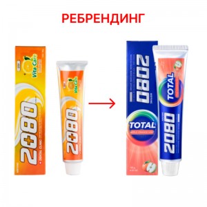 Зубная паста Dental Clinic 2080 Apple Orange Mint Vitamin 120гр
