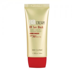 Солнцезащитный ВВ крем 3W CLINIC BB Cream UV Sun Block SPF50+ PA++ - 50ml