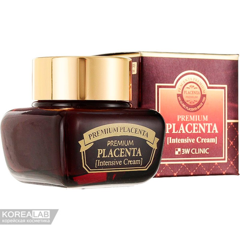 Крем для лица с плацентой 3W CLINIC Premium Placenta Intensive Cream 50 мл