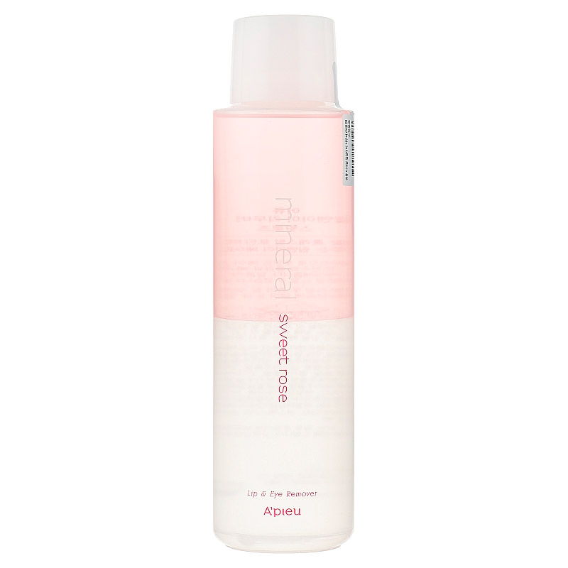 Двухфазное средство для снятия макияжа APIEU Mineral Lip Eye Remover Sweet Rose 250мл