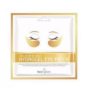 Гидрогелевые патчи для глаз BEAUUGREEN Collagen and Gold Hydrogel Eye Patch - 1 пара