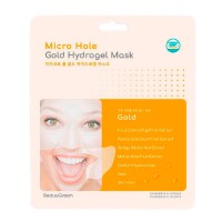 Гидрогелевая маска с коллоидным золотом Beauugreen Micro Hole Gold Hydrogel Mask 30гр