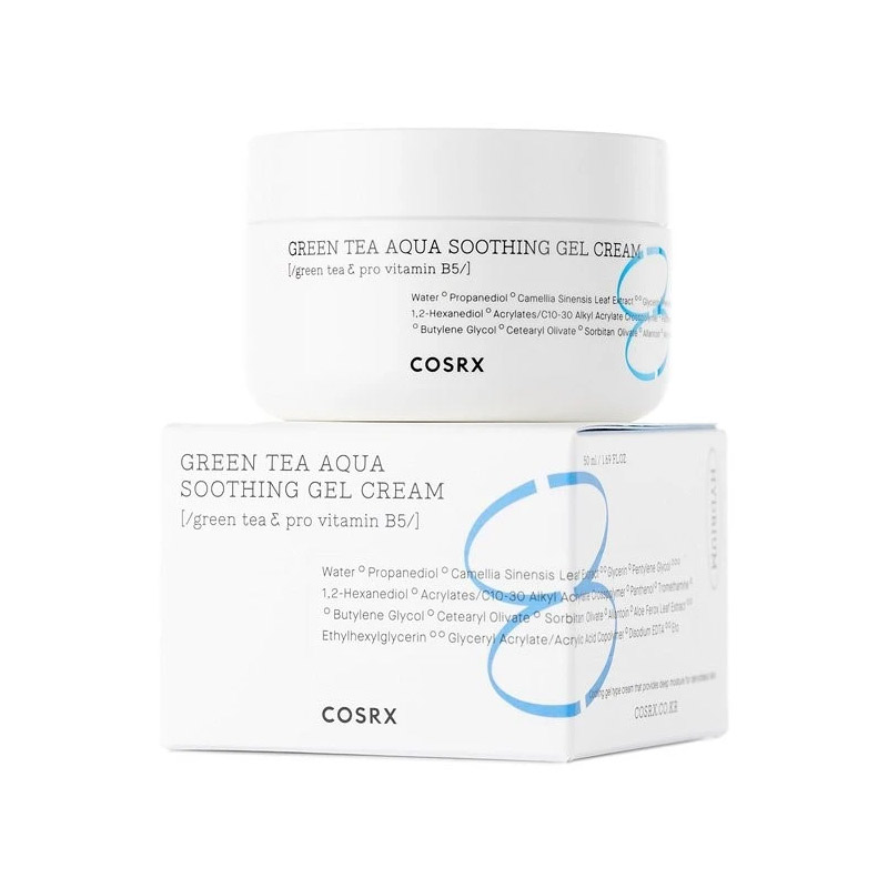 Успокаивающий гель-крем с зелёным чаем COSRX Green Tea Aqua Soothing Gel Cream 50 мл