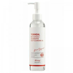 Гидрофильное масло ESTHETIC HOUSE Toxheal Red Glycolic AHA BHA PHA Deep Cleansing Oil 200 мл