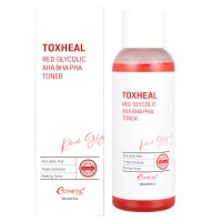 Отшелушивающий тонер с гликолевой кислотой Esthetic House Toxheal Red Glycolic AHA-BHA-PHA Toner 180мл