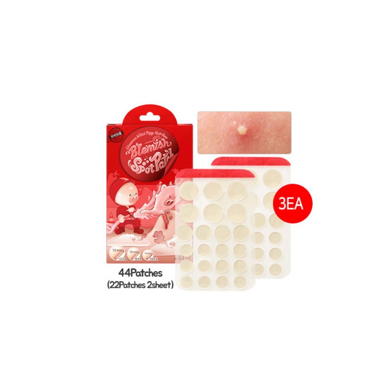 Патчи от прыщей ELIZAVECCA Witch Piggy Hell Pore Blemish Spot Patch 44 шт