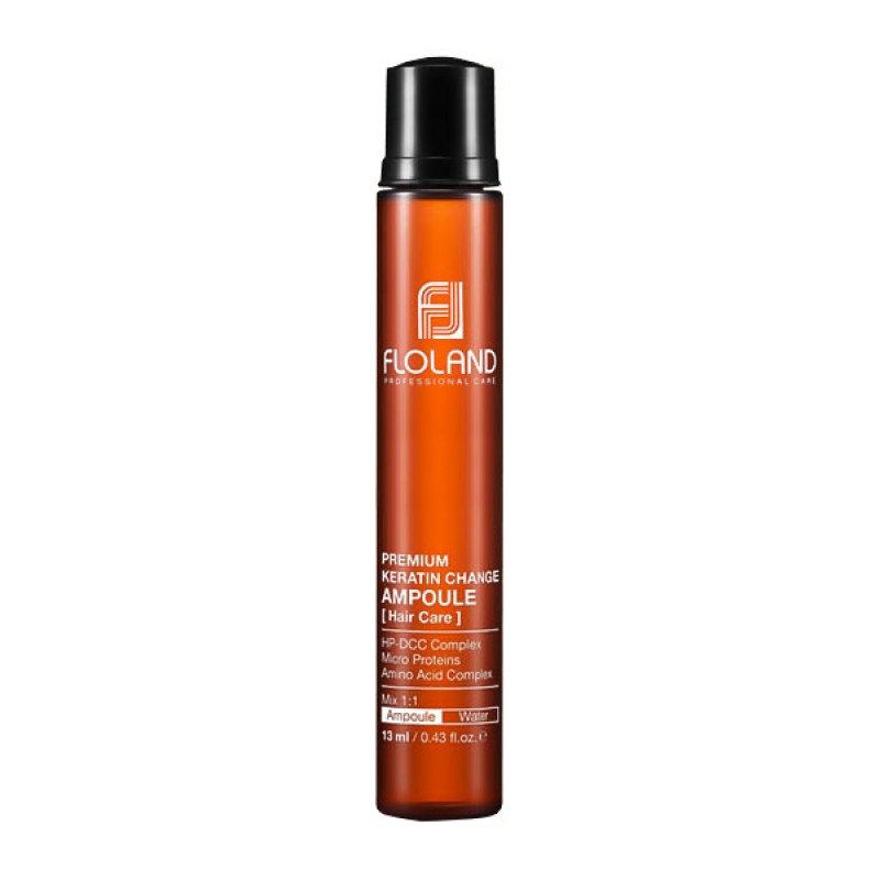Ампула для восстановления волос FLOLAND Premium Keratin Change Ampoule - 13ml Ампула для восстановления волос FLOLAND Premium Keratin Change Ampoule - 13ml
