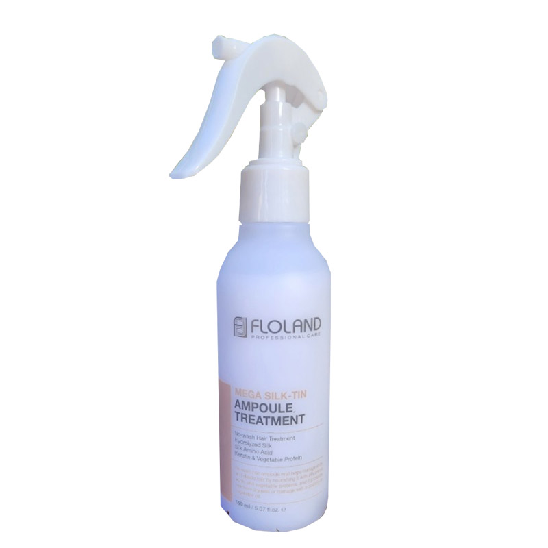 Двухфазная сыворотка-мист для волос Floland Mega Silk-Tin Ampoule Treatment 150мл Двухфазная сыворотка-мист для волос Floland Mega Silk-Tin Ampoule Treatment 150мл