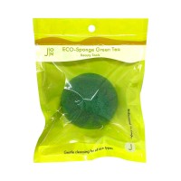 Спонж конняку зеленый чай J ON ECO-Sponge Green Tea 1 шт