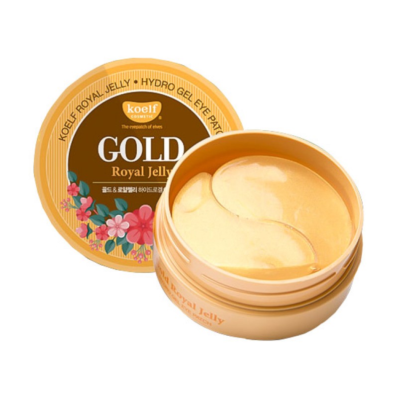 Гидрогелевые патчи для глаз с золотом KOELF Gold and Royal Jelly Hydrogel Eye Patch - 60шт Гидрогелевые патчи для глаз с золотом KOELF Gold and Royal Jelly Hydrogel Eye Patch - 60шт