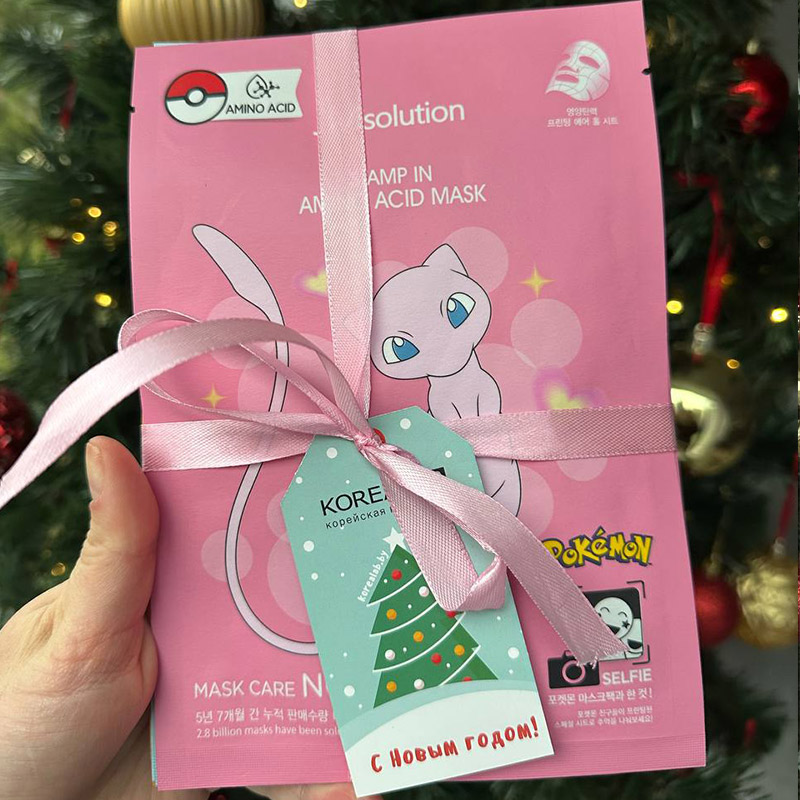 Подарочный набор из 5 тканевых масок Jm Solution, перевязанных лентой