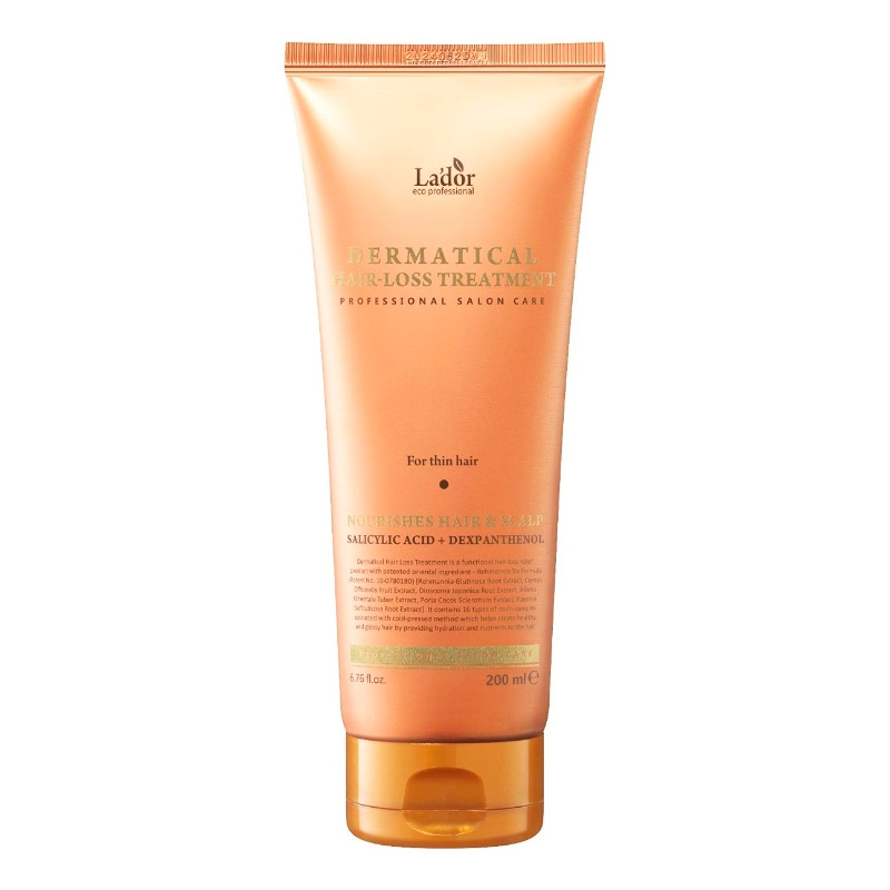 Укрепляющая маска для тонких волос Lador Dermatical Hair Loss Treatment For Thin Hair 200 мл