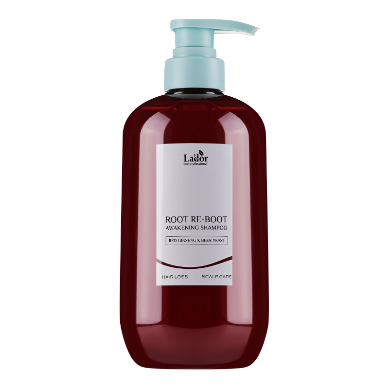 Шампунь с женьшенем для роста волос Lador Root Re-Boot Awakening Shampoo Red Ginseng Beer Yeast 350мл