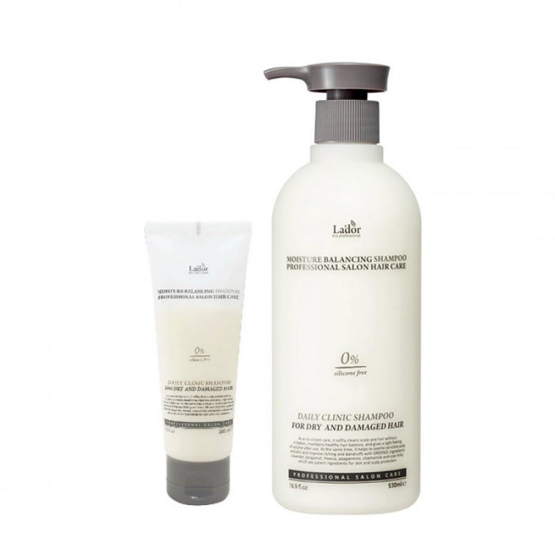 Увлажняющий шампунь для волос без силиконов LADOR Moisture Balancing Shampoo - 100/530мл