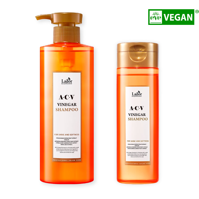Шампунь с яблочным уксусом для блеска волос Lador ACV Vinegar Shampoo 150/430мл