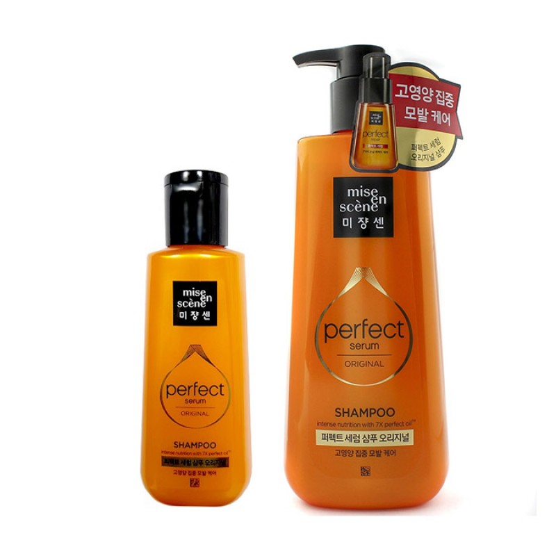 Питательный шампунь для поврежденных волос MISE EN SCENE Perfect Original Shampoo - 680/140мл