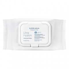 Очищающие салфетки на масляной основе MISSHA Super Aqua Ultra Hyalron Cleansing Oil Wipes - 30 шт