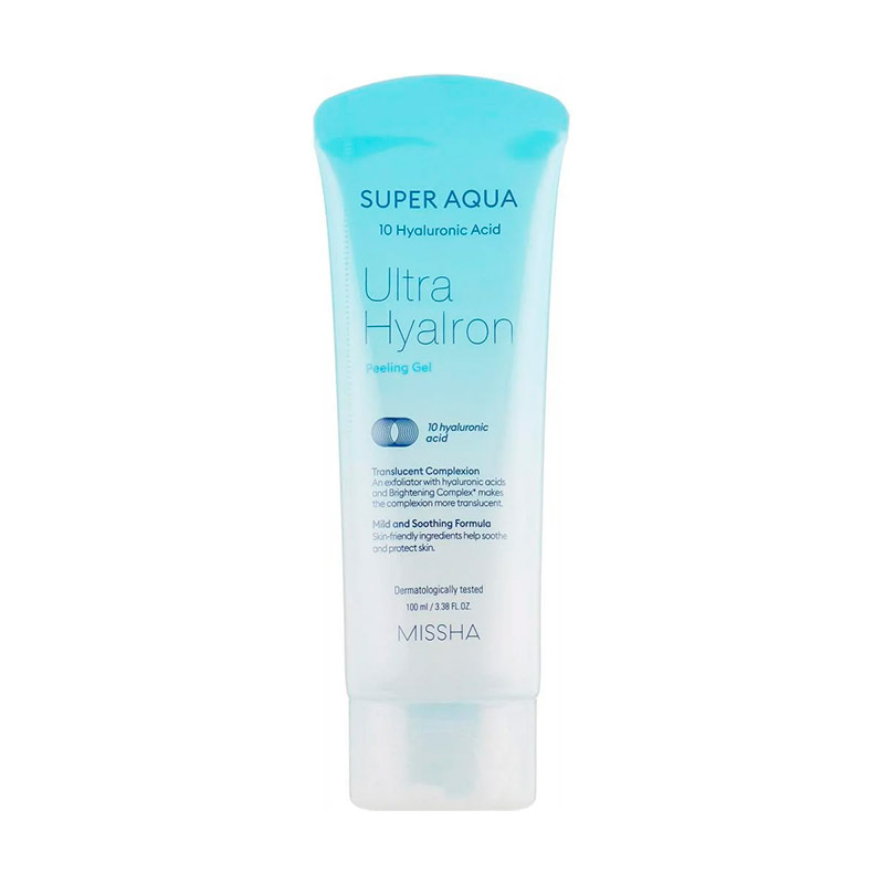 Отшелушивающий гель для лица MISSHA Super Aqua Ultra Hyalron Peeling Gel 100 мл Отшелушивающий гель для лица MISSHA Super Aqua Ultra Hyalron Peeling Gel 100 мл