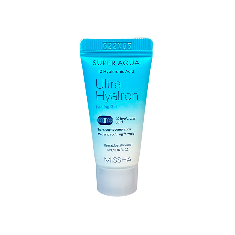 Миниатюра отшелушивающего геля для лица MISSHA Super Aqua Ultra Hyalron Peeling Gel 5мл Миниатюра отшелушивающего геля для лица MISSHA Super Aqua Ultra Hyalron Peeling Gel 5мл
