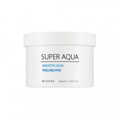 Пилинг-пады для очищения кожи лица MISSHA Super Aqua Smooth Skin Peeling Pad - 60 шт