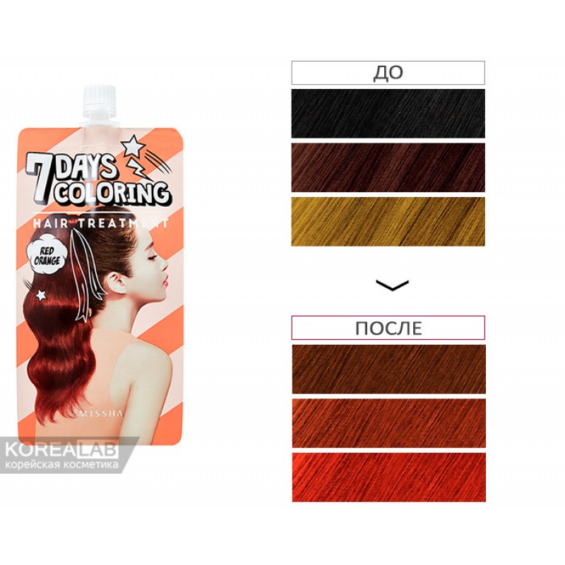 MISSHA 7 DAYS COLORING HAIR TREATMENT 3個 試してみた】ミシャ 7DAYS COLORING MISSHAの人気色