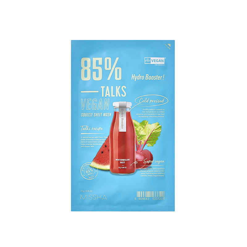 Тканевая маска MISSHA Talks Vegan Squeeze Sheet Mask 27 гр