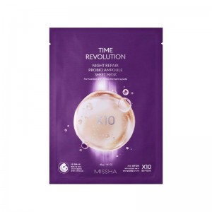Восстанавливающая тканевая маска для лица MISSHA Time Revolution Night Repair Probio Ampoule Sheet Mask 40 гр