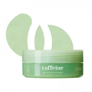 Гидрогелевые патчи с кофеином для глаз MISSHA Airy Fit Caffeine Depuffing FaceEye Patch 60 шт