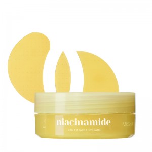 Гидрогелевые патчи с ниацинамидом MISSHA Airy Fit Niacinamide Brightening Face Eye Patch 60шт
