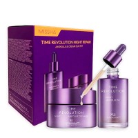Антивозрастной набор для лица MISSHA Time Revolution Night Repair Ampoule Cream Duo