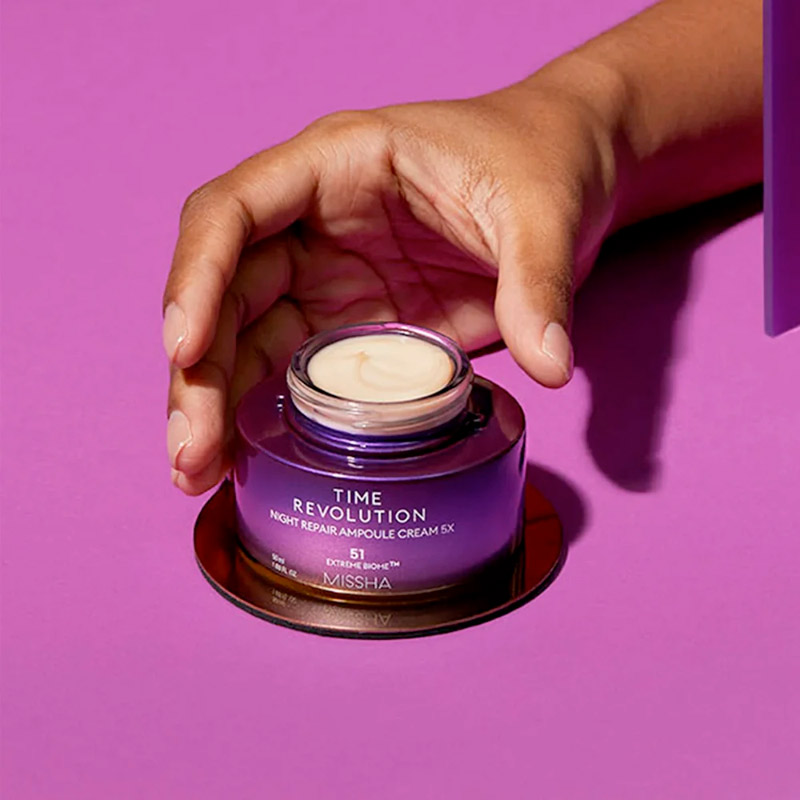 Антивозрастной набор MISSHA Time Revolution Night Repair Ampoule Cream ...