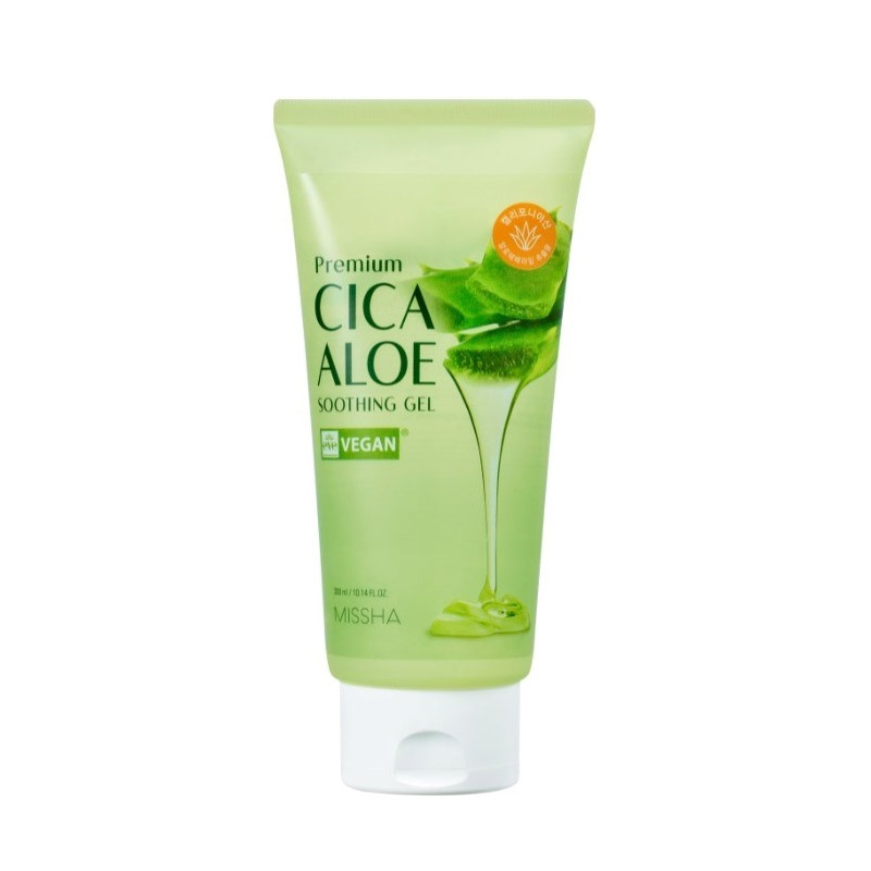 Успокаивающий гель для тела MISSHA Premium Cica Aloe Soothing Gel 300мл