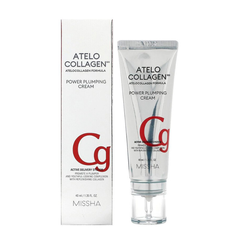 Крем для упругости кожи лица MISSHA Atelo Collagen 500 Power Plumping Cream 40 мл