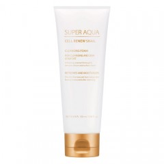 Пенка для умывания с муцином улитки MISSHA Super Aqua Cell Renew Snail Cleansing Foam - 100 мл.