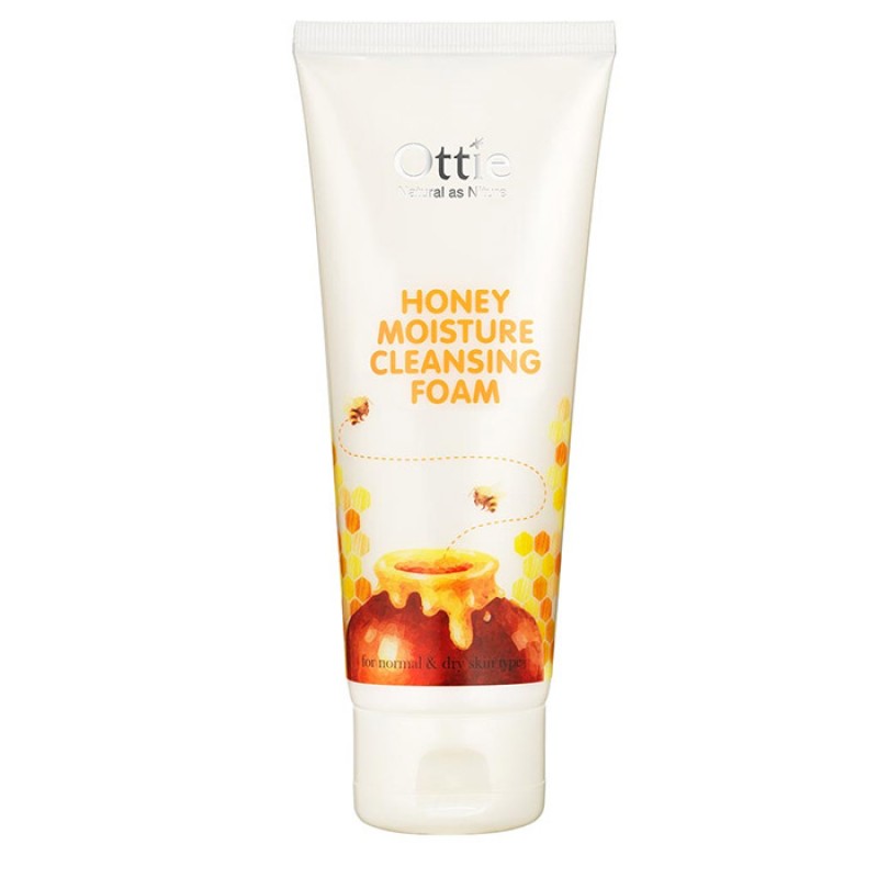 Пенка для умывания с медом для сухой кожи OTTIE Honey Moisture Cleansing Foam - 150ml
