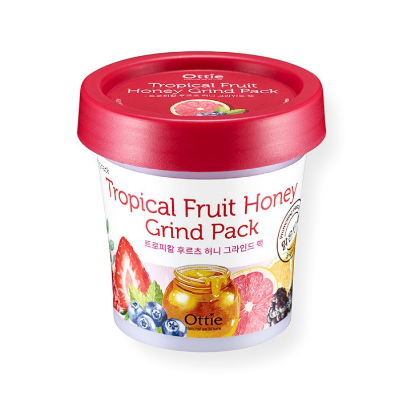 Фруктовая ночная маска для лица с медом OTTIE Tropical Fruit Grind Pack - 100ml