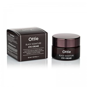 Омолаживающий крем для век с муцином улитки Ottie Black Signature Eye Cream 30мл