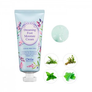 Увлажняющий и дезодорирующий крем для ног OTTIE Dreaming Foot Moisture Cream - 80 мл.