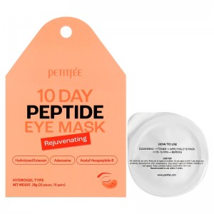 Антивозрастные патчи для глаз с пептидами Petitfee 10 Day Peptide Eye Masks Rejuvenating 20шт