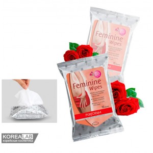 Салфетки для интимной гигиены PUREDERM Feminine Wipes - 15 шт.