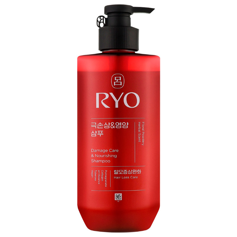 Питательный шампунь для поврежденных волос RYO Damage Care Nourishing Shampoo 592 мл