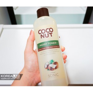 Увлажняющий кокосовый тонер для лица SCINIC Coconut Moist Toner - 500ml