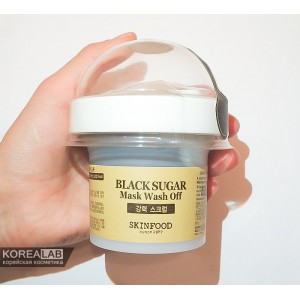 Маска-скраб для лица SKINFOOD Black Sugar Mask Wash Off - 100ml