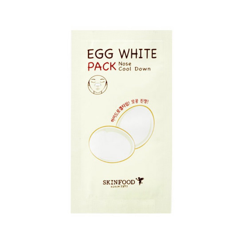 Пластырь от черных точек SKINFOOD Egg White Nose Pack Cool Down - 1 шт