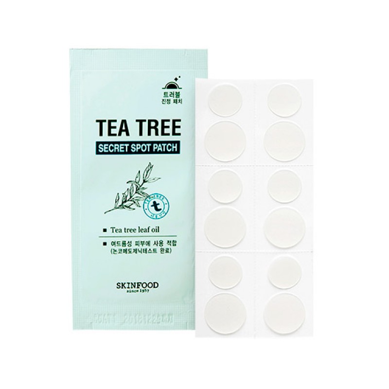 Точечные патчи анти-акне SKINFOOD Tea Tree Secret Spot Patch - 12 шт