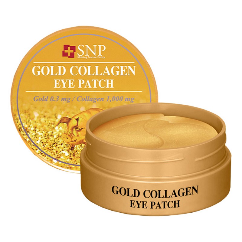Патчи для глаз с коллагеном и золотом SNP Gold Collagen Eye Patch - 60 