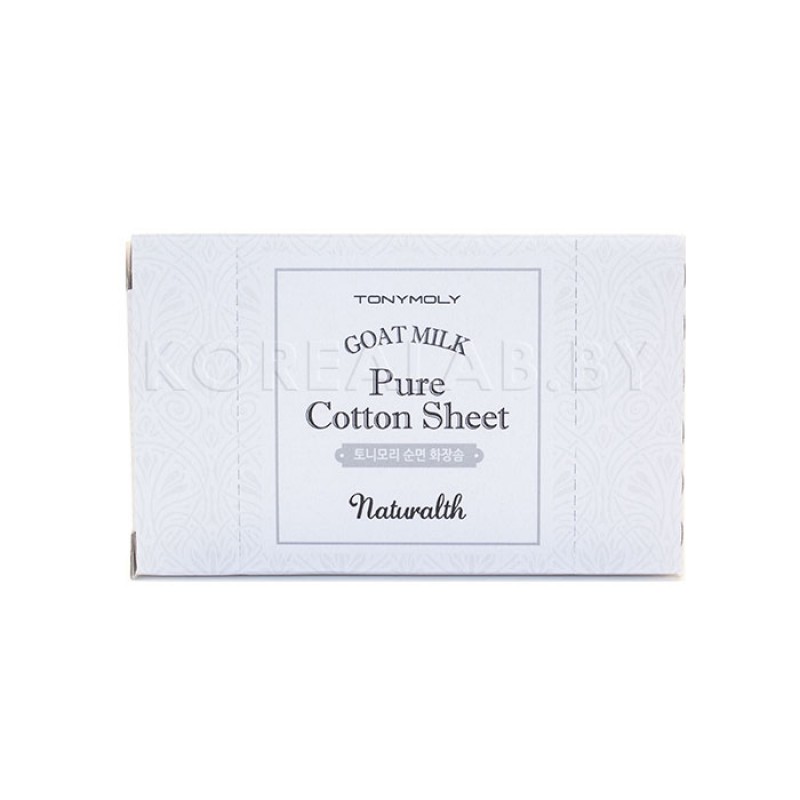Хлопковые подушечки двусторонние TONY MOLY Naturalth Goat Milk Pure Cotton Sheet - 20 шт Хлопковые подушечки двусторонние TONY MOLY Naturalth Goat Milk Pure Cotton Sheet - 20 шт