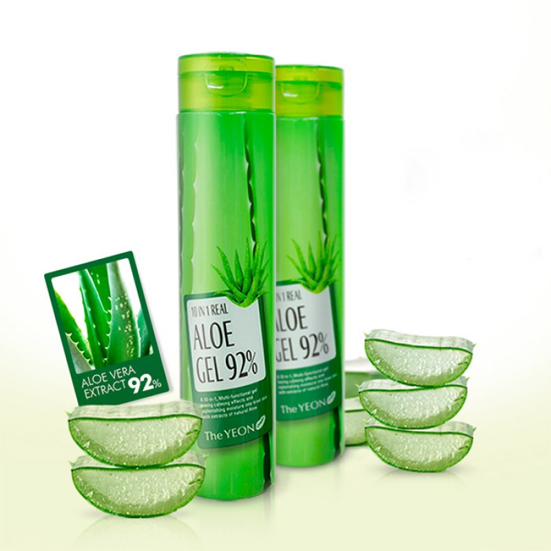 Мультигель 10 в 1 с алоэ вера THE YEON 10 in 1 Real Aloe Gel 92% - 300 мл